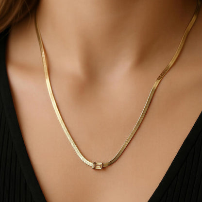 Aurelia Flat Chain Necklace