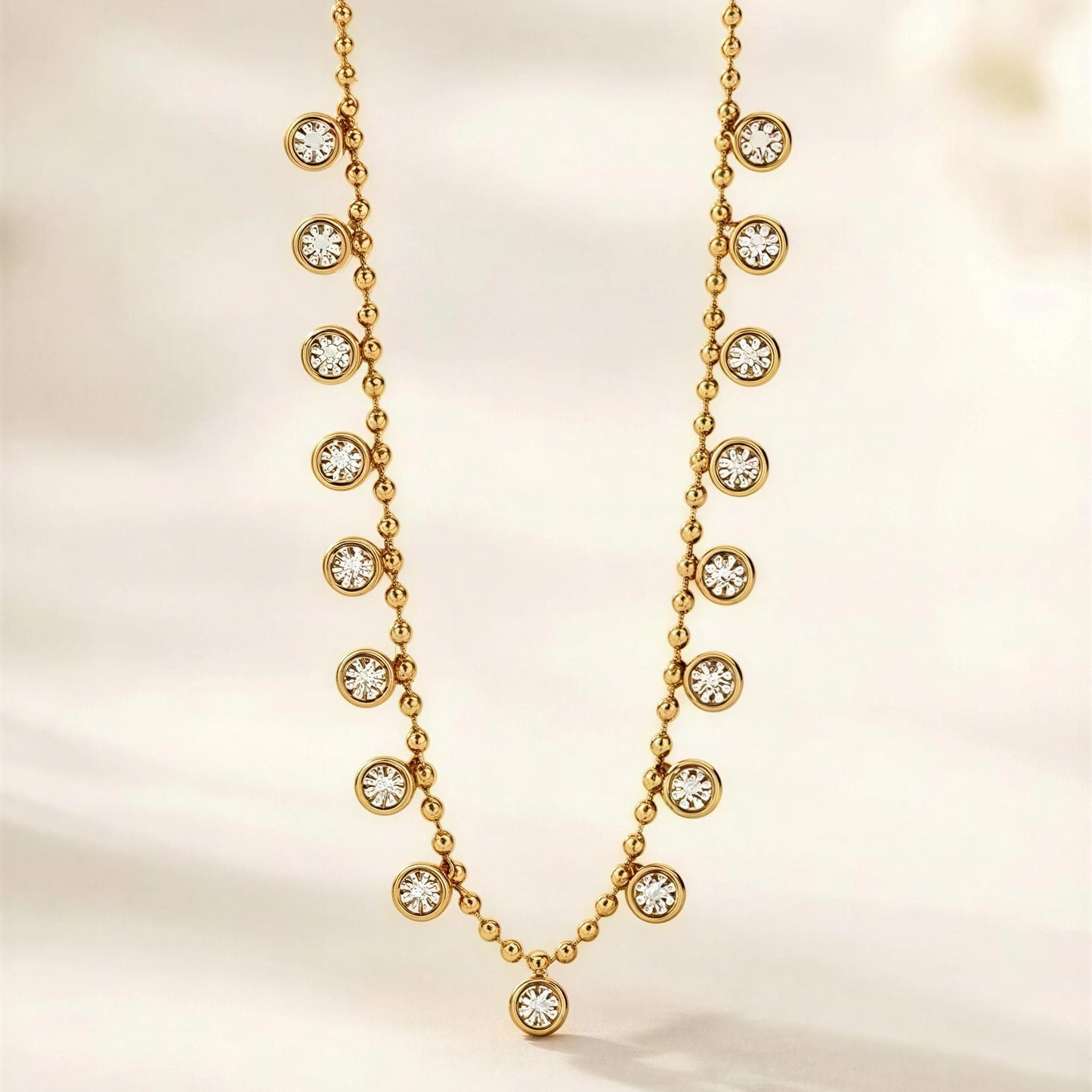 Avira Crystal Cascade Necklace