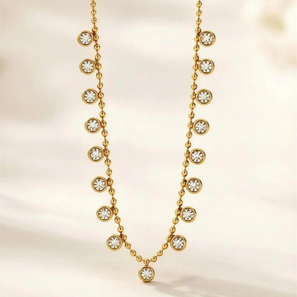 Avira Crystal Cascade Necklace