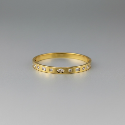 Celeste Crystal Gold Bracelet-Tiny Wrist