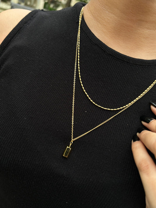 Ashara Gold Luxe Duo Necklace