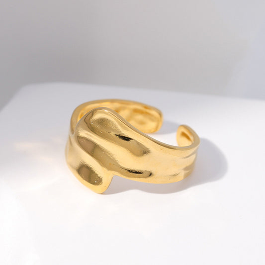 Ashara Molten Wave Band Ring