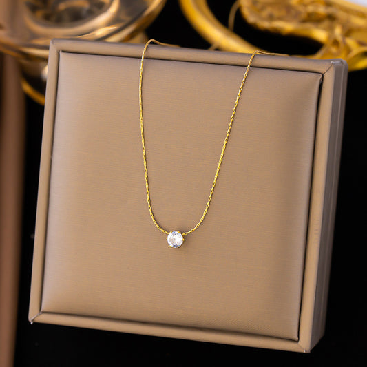Ashara Celeste Solitaire Pendant