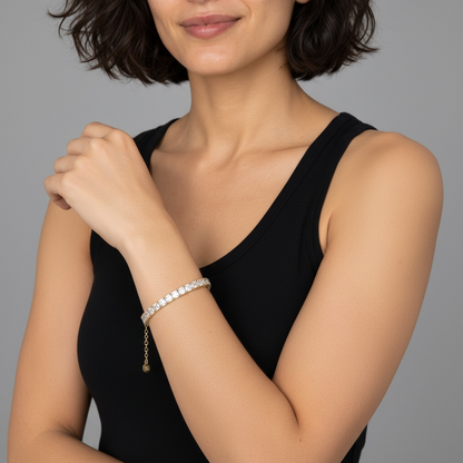Celeste Crystal Tennis Bracelet